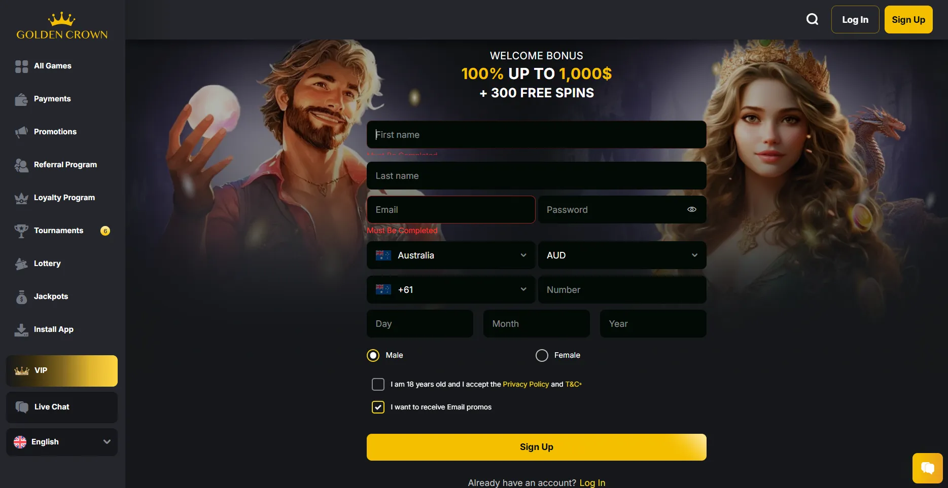 How to register at a top online casino in Australia top online casino